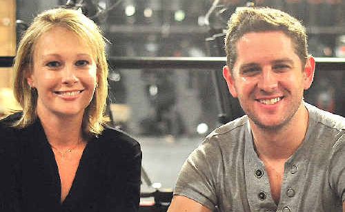 Singer Saminda Fern with director Gordon Hamilton at the Brolga Theatre in Maryborough.